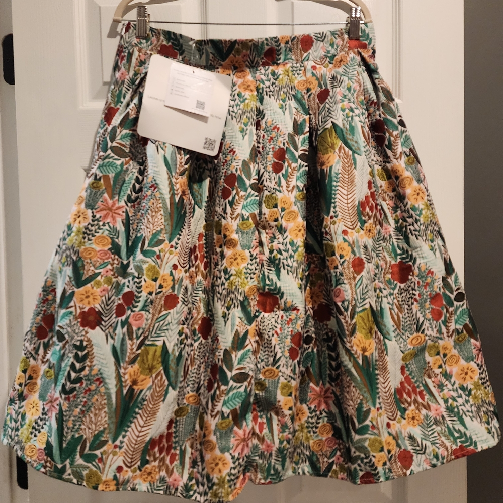 NWT Chicwish Multicolor Floral Midi Skirt